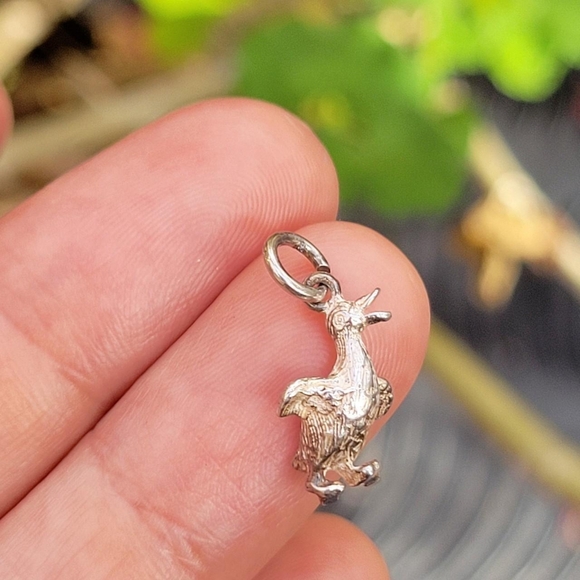 Vintage Antique Solid 925 Sterling Silver Duck Duckling Charm - Picture 5 of 7